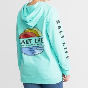 NWT Salt Life Aqua Hoodie S‎